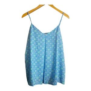 Cynthia Rowley Womens Blue Spaghetti Strap Top Size Small NWT